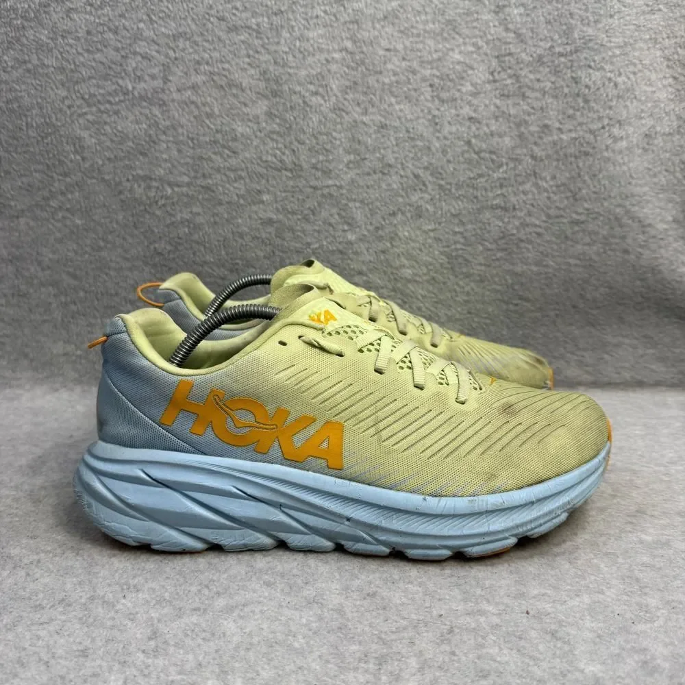Hoka Rincon 3 Womens Shoes Size 9 Blue & Yellow Running Sneakers 1119396 BSSNG